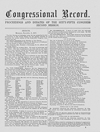 congressional record 1917